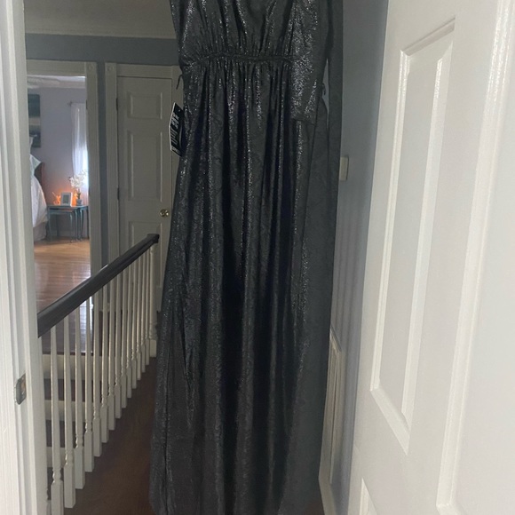 Express Black Sparkling Hi Low dress - Picture 2 of 6